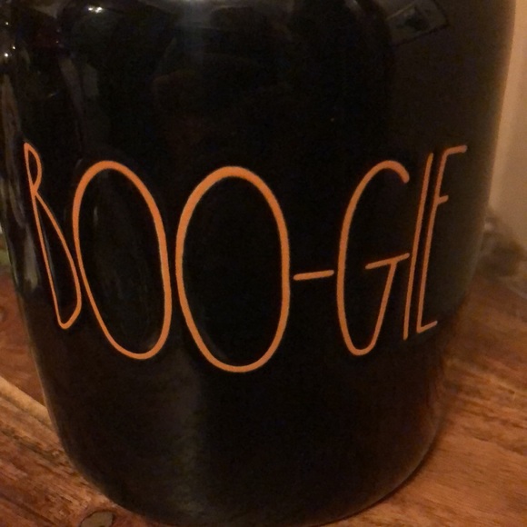 RAE DUNN "BOO-GIE" SMALL CANISTER. NEW NO FLAWS - Picture 2 of 5